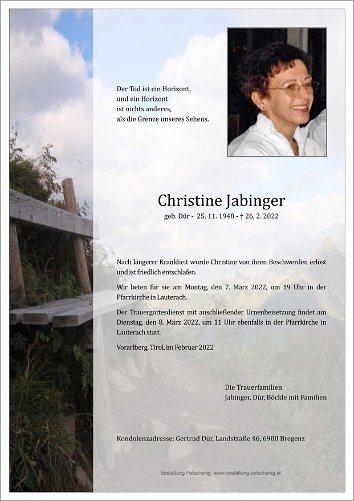 Christine Jabinger